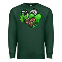 Sports Green St. Patrick's Day hearts Premium Sweatshirt - Jasminsmagicworld