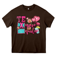 Chocolate Brown te quila te amo Heavy Core Tee - OliviaCreatesArt