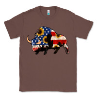 Chestnut american flag bison Classic Tee - Jasminsmagicworld