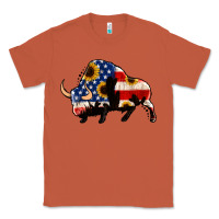 Copper american flag bison Classic Tee - Jasminsmagicworld