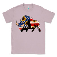 Lilac american flag bison Classic Tee - Jasminsmagicworld