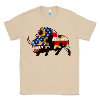 Mushroom american flag bison Classic Tee - Jasminsmagicworld
