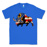 True Royal american flag bison Classic Tee - Jasminsmagicworld