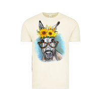 Sunflower Glasses Donkey Vintage Tee | Teevron