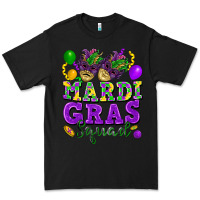Black Mardi Gras squad Premium Tee - FaDigitalArtStudio