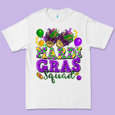 Mardi Gras Squad Premium Tee Designed By Fadigitalartstudio