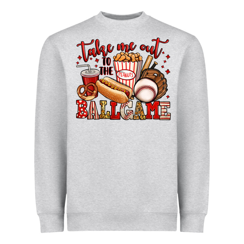 Take Me Out To The Ball Game Baseball Heavyweight Sweatshirt by Jasminsmagicworld | Teevron