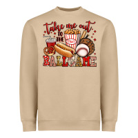 Mushroom take me out to the ball game baseball Heavyweight Sweatshirt - Jasminsmagicworld