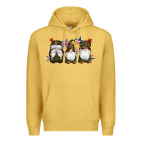 Antique Gold military gnomes star Premium Hoodie - Artiststas