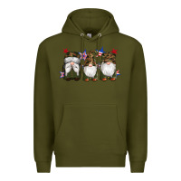 Army Green military gnomes star Premium Hoodie - Artiststas