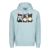 Blue Mist military gnomes star Premium Hoodie - Artiststas