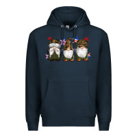 Navy military gnomes star Premium Hoodie - Artiststas