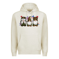 Oatmeal Heather military gnomes star Premium Hoodie - Artiststas