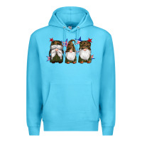 Ocean Blue military gnomes star Premium Hoodie - Artiststas
