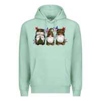 Seafoam military gnomes star Premium Hoodie - Artiststas