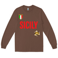 Chestnut sicily Long Sleeve Tee - baoMotion