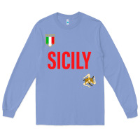 Colony Blue sicily Long Sleeve Tee - baoMotion