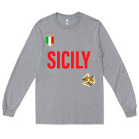 Heather Grey sicily Long Sleeve Tee - baoMotion