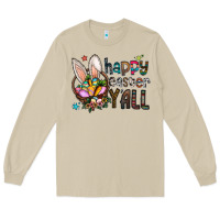 Mushroom happy easter y all Long Sleeve Tee - CowhideDigitalArt