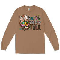 Toasted Coconut happy easter y all Long Sleeve Tee - CowhideDigitalArt