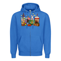 True Royal Christmas coffee cups with Bull Terrier Zipper Hoodie - RanaPortraitStore