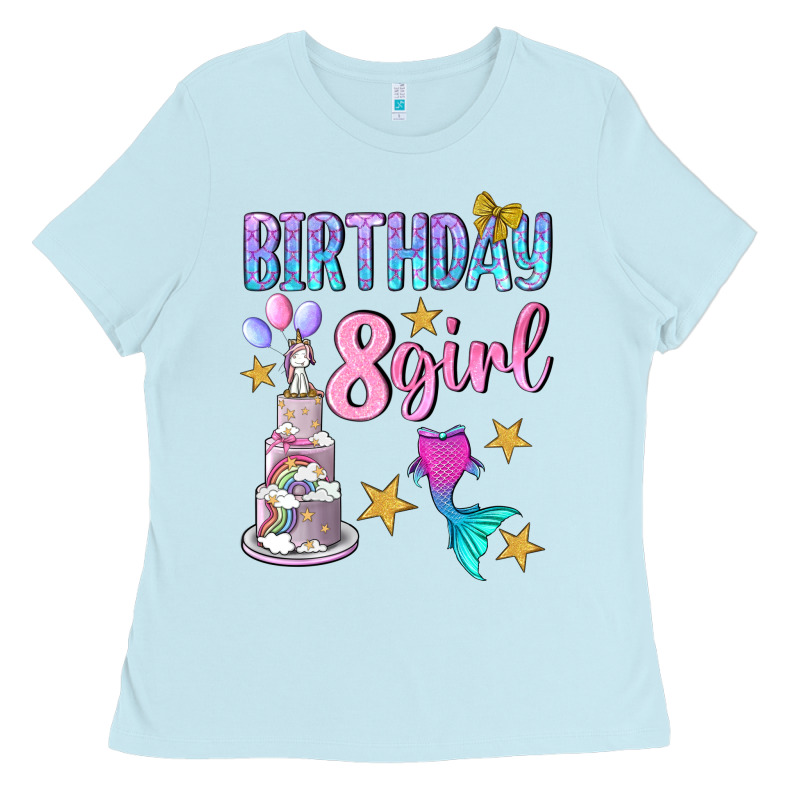 Birthday Girl 8 Ladies Tee by BundleAndBundleShop | Teevron