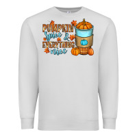 Dove Grey Pumpkin spice and everything nice Premium Sweatshirt - RanaPortraitStore