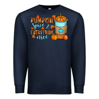 Navy Pumpkin spice and everything nice Premium Sweatshirt - RanaPortraitStore
