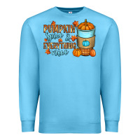 Ocean Blue Pumpkin spice and everything nice Premium Sweatshirt - RanaPortraitStore