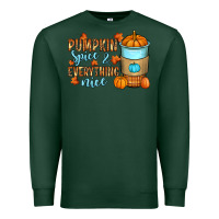 Sports Green Pumpkin spice and everything nice Premium Sweatshirt - RanaPortraitStore
