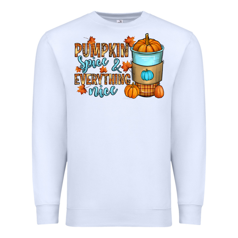 Pumpkin Spice And Everything Nice Premium Sweatshirt by RanaPortraitStore | Teevron