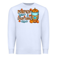 White Pumpkin spice and everything nice Premium Sweatshirt - RanaPortraitStore