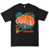 Black Give Thanks Premium Tee - FaDigitalArtStudio