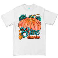 White Give Thanks Premium Tee - FaDigitalArtStudio