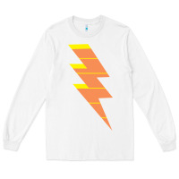 White LIGHTNING BOLT Long Sleeve Tee - baoMotion