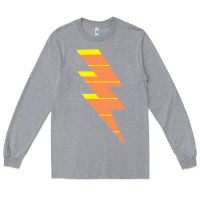 Heather Grey LIGHTNING BOLT Long Sleeve Tee - baoMotion