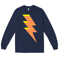 Navy LIGHTNING BOLT Long Sleeve Tee - baoMotion