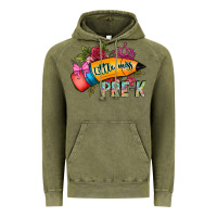 Vintage Olive little miss prek Vintage Hoodie - CowhideDigitalArt