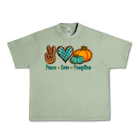 Oil Green peace love pumpkins Urban Heavy Tee - Jasminsmagicworld