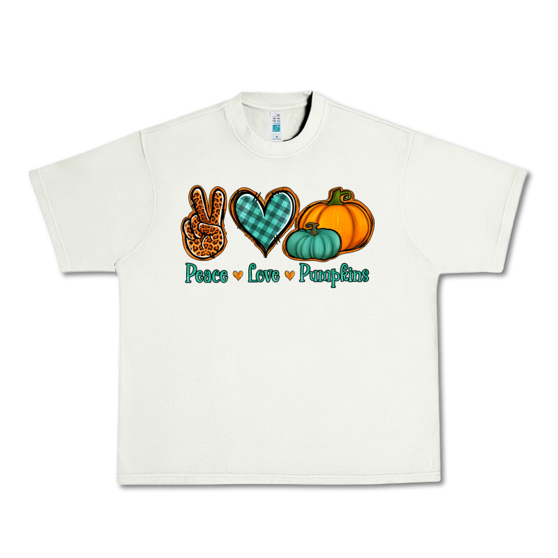 Peace Love Pumpkins Urban Heavy Tee by Jasminsmagicworld | Teevron