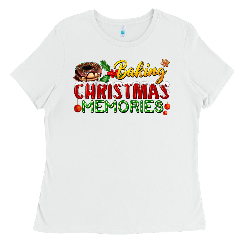 Baking Christmas Memories Ladies Tee by FaDigitalArtStudio | Teevron