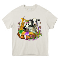 Cream holstein mardi gras Heavy Core Tee - OliviaCreatesArt