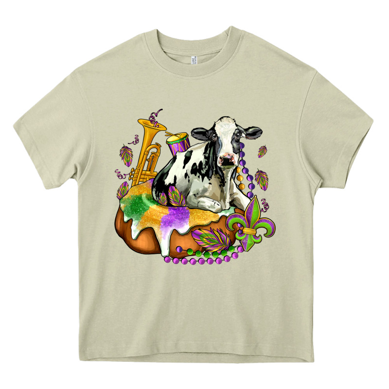Holstein Mardi Gras Heavy Core Tee by OliviaCreatesArt | Teevron
