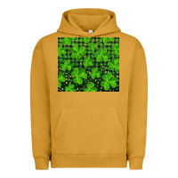 Pigment Peanut Butter shamrock and plaid Urban Hoodie - RanaPortraitStore