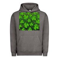 Pigment Tornado shamrock and plaid Urban Hoodie - RanaPortraitStore