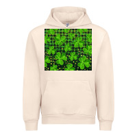 Sandshell shamrock and plaid Urban Hoodie - RanaPortraitStore