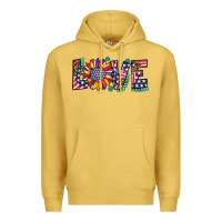 Antique Gold love sunflower usa flag leopard Premium Hoodie - Artiststas