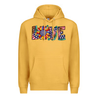 Mustard love sunflower usa flag leopard Premium Hoodie - Artiststas