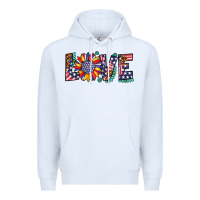 White love sunflower usa flag leopard Premium Hoodie - Artiststas