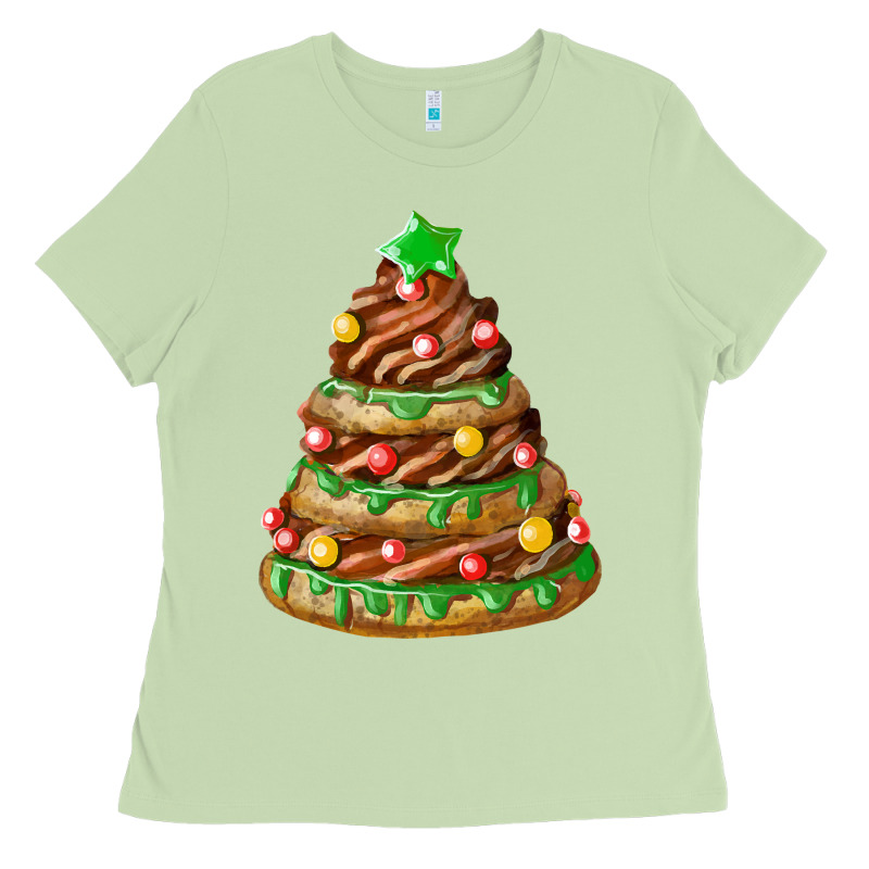 Chocolate Christmas Cookie Cake Ladies Tee by FaDigitalArtStudio | Teevron
